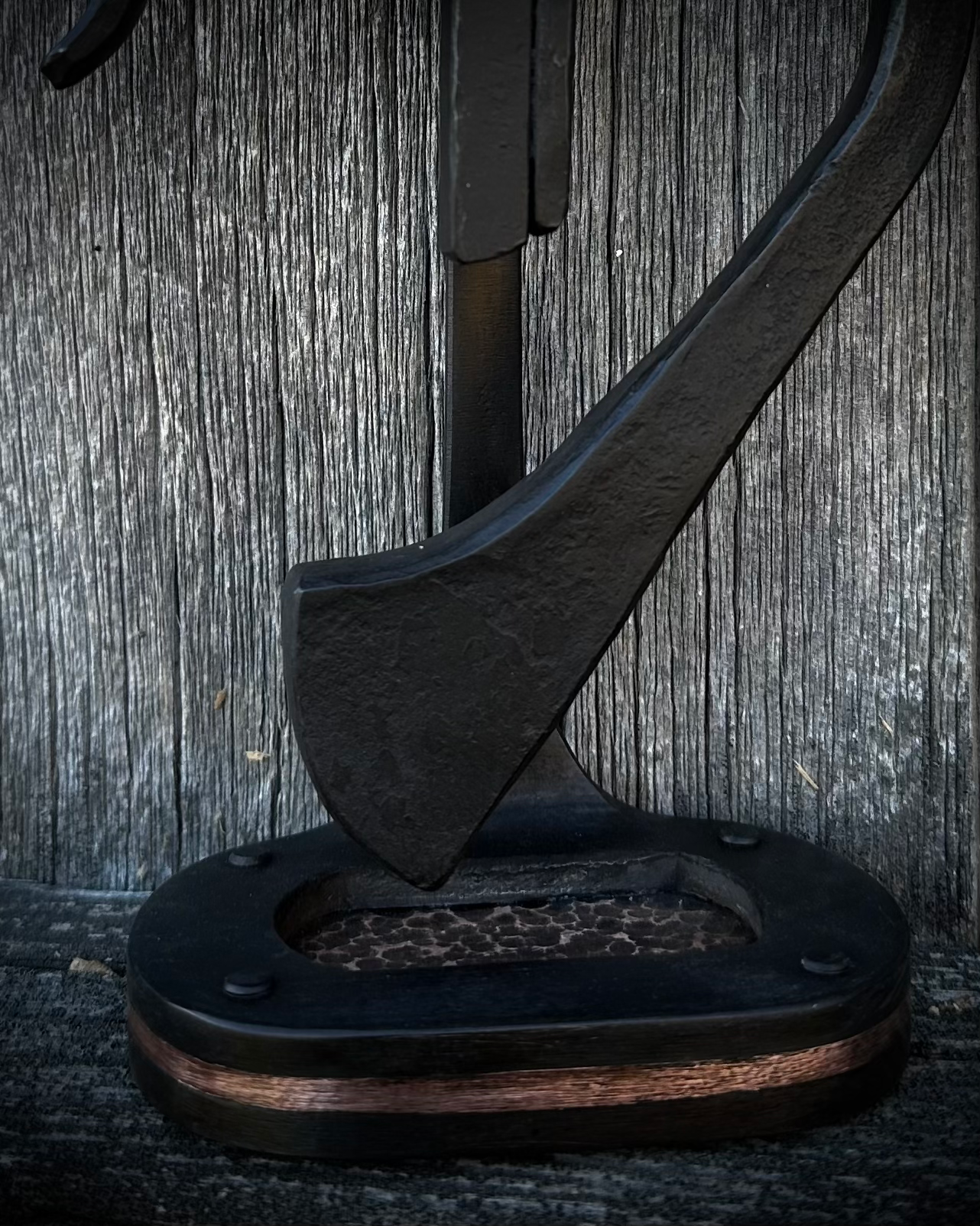 Forged steel sculpture