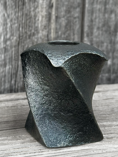 Solid Steel Candleholders