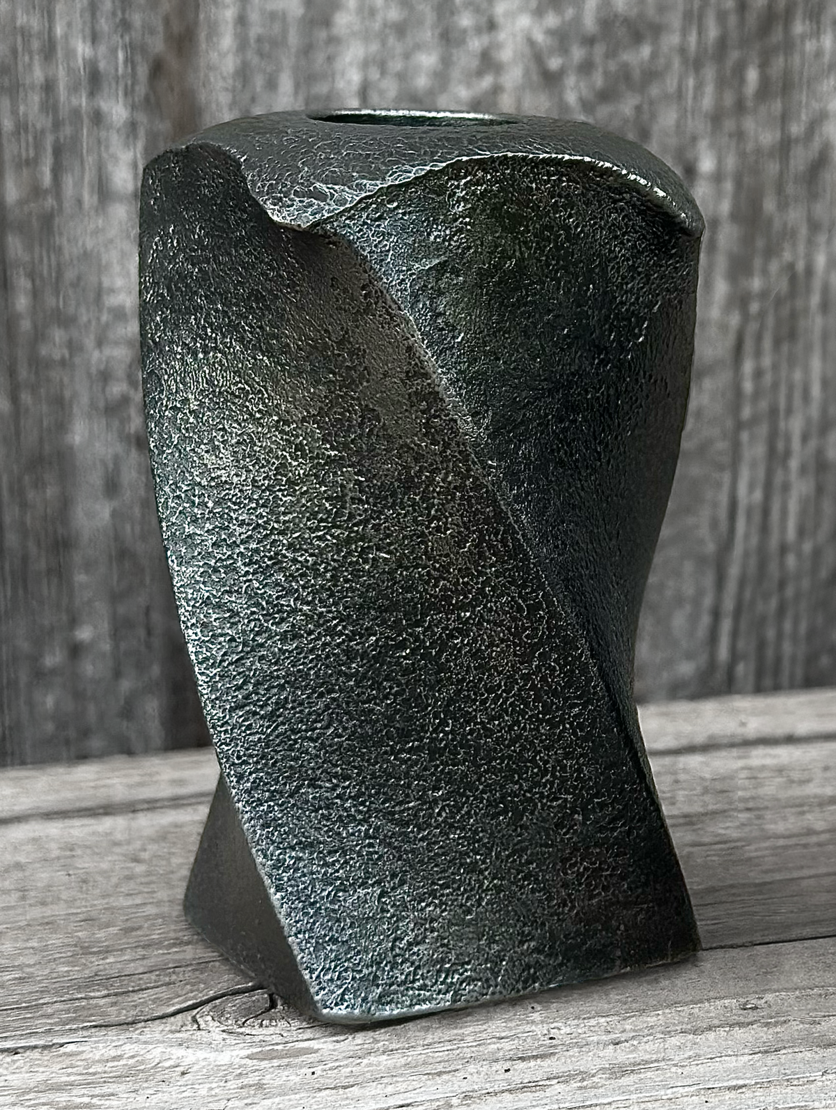 Solid Steel Candleholders