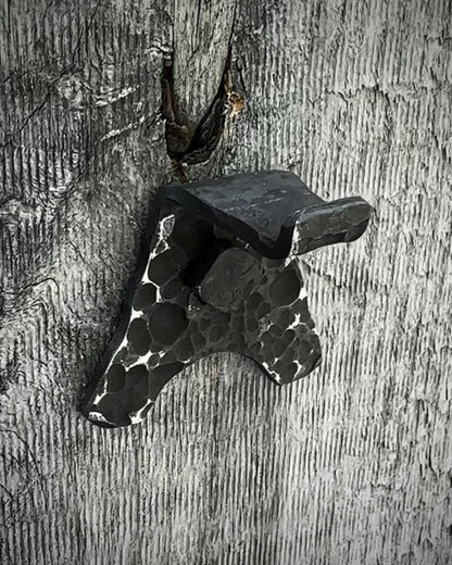 Forged steel & copper with waxed hot finish.